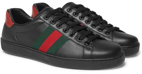 men gucci sneakers black|farfetch Gucci sneakers men.